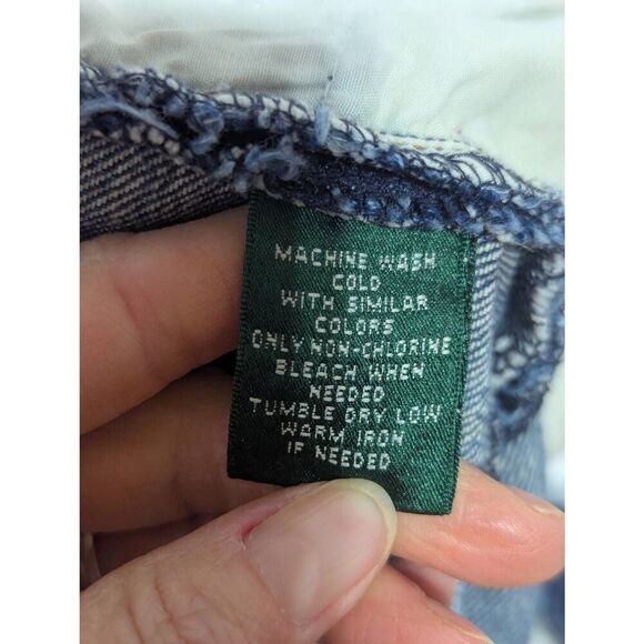 Lauren Jeans Co. By Ralph Lauren Women's Blue Medium-Wash Denim Jeans Pre-Loved - Picture 7 of 8